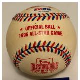 Ozzie Smith Auto Ball PSA COA Rawlings 1996 All-Star Game Official Baseball