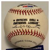 Jim Bunning Auto Ball PSA COA Inscribed "HOF 96" Rawlings ONLB Baseball