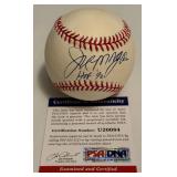 Joe Morgan Auto Ball PSA COA Inscribed "HOF 