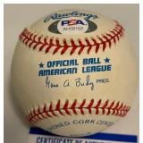 George Kell Auto Ball PSA COA Inscribed 