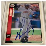 David Ortiz On-Card Auto 2001 Victory #216 Minnesota Twins Baseball