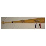Ernie Banks Auto Bat With PSA COA Adirondack Big Stick Flame Tempered Baseball Bat