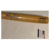 Ernie Banks Auto Bat With PSA COA Adirondack Big Stick Flame Tempered Baseball Bat