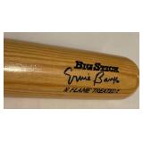 Ernie Banks Auto Bat With PSA COA Adirondack Big Stick Flame Tempered Baseball Bat