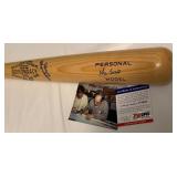Yogi Berra Auto Bat With PSA COA and Photo Adirondack 302 Personal Model Baseball Bat