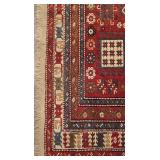 LL-FR - Handwoven Geometric Oriental Rug 75" x 95"
