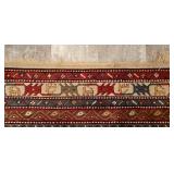 LL-FR - Handwoven Geometric Oriental Rug 75" x 95"