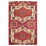 LL-FR - Handwoven Geometric Oriental Rug 75" x 95"