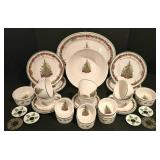 LL-TR - Christopher Radko Traditions Holiday Celebrations Dinnerware Set with Serving Pieces