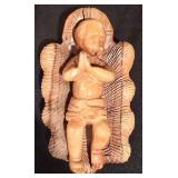 LL-CL - Hand-Carved Olive Wood Nativity Set with Disassemblable Stable and Figures