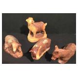 LL-CL - Hand-Carved Olive Wood Nativity Set with Disassemblable Stable and Figures