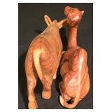 LL-CL - Hand-Carved Olive Wood Nativity Set with Disassemblable Stable and Figures