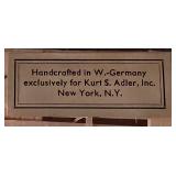 LL-CL - Set of 12 Kurt S. Adler Handcrafted West German Fruit and Vegetable Glass Ornaments in Basket