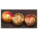 LL-CL - Set of 12 Kurt S. Adler Handcrafted West German Fruit and Vegetable Glass Ornaments in Basket