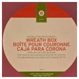 LL-CL - Set of 3 Red Storage Totes with Lids and 1 Holiday Wreath Storage Box