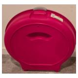 LL-CL - Set of 3 Red Storage Totes with Lids and 1 Holiday Wreath Storage Box