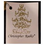 LL-CR - Christopher Radko 1990 Santa Glass Ornament 90-087-0