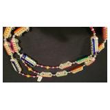 LL-CL - Christopher Radko 6-Foot Glass Train Ornament Garland Made in Czechoslovakia