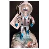 LL-CL - Christopher Radko Astronaut on Moon Christmas Ornament
