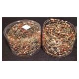 LL-CL - Holiday Tree Decorating Accessories Lot with Clips, Hooks, Beaded Garland, 26in Fabric Tree Collar, and Car Top Carriers