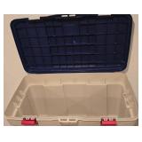LL-CL - Set of 2 Rubbermaid Heavy Duty Storage Totes 18x37.5x19.5 in