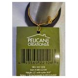 G - Set of 7 Pelican Home Creations 22" Solar Mosaic Yard Lights with Stakes