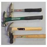G - Hand Tool Lot with 3 Masterforce Hand Saws, Mallets, Hammers, and Metal Square