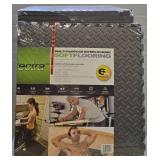 G - Multipack Interlocking Soft Flooring Mats, Diamond Plate Texture, 6-Pack Sets