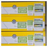 G - Set of 3 Smart Electrician 46 in. LED Shop Lights 5500 Lumens