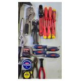 G - Large Hand Tool Collection Including Hammers, Wrenches, Screwdrivers, and Saws