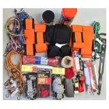 G - Large Collection of Bungee Cords, Cargo Straps, Tow Strap, Rope and Tie-Downs