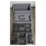 G - Set of 2 Craftsman Plastic Toolboxes with Trays