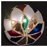 LL-CL - Bradford Mercury Glass Ornament and 2 Harlequin Ornaments