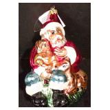 LL-CL - Christopher Radko 1994 Santa Claus Glass Ornament