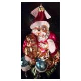 LL-CL - Christopher Radko 1994 Santa Claus Glass Ornament