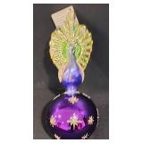 LL-CL - Christopher Radko Peacock Glass Christmas Ornament