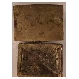 LL-CL - Decorative Bronze Buddha Bust, Cast Iron Pine Cone Candle Holder, and Brass Betel Box Set