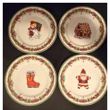 LL-TR - Traditions by Christopher Radko Holiday Celebration 8 Salad Plates and 2 Ramekins