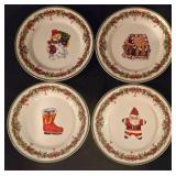 LL-TR - Traditions by Christopher Radko Holiday Celebration 8 Salad Plates and 2 Ramekins