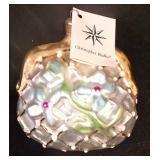 LL-TR - Christopher Radko Her Purse Glass Ornament with Tag