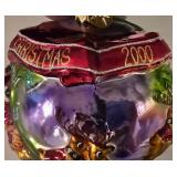 LL-TR - Christopher Radko Globe Trotter Santa Christmas Ornament 2000