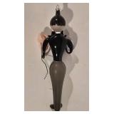 LL-TR - De Carlini Italian Mouth Blown Ornament 6.25 Inch Tall