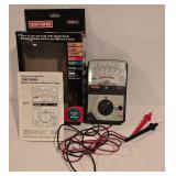 G - Craftsman 82012 Analog Multitester with Leads and Black & Decker BullsEye Laser Level, Untested