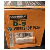 G - Columbian D-5 Heavy Duty 5 Inch Workshop Vise