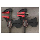 G - Hand Tool Lot with Pipe Wrenches, Bolt Cutters, Clamps, Pry Bars, and Drain Clog Tools