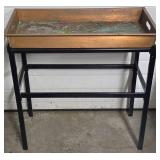 G - Copper Tray, Metal Stand, Copper Sheeting and Assorted Metal Planters Collection