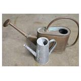 G - Garden Decor Collection: 2 Victorian Urns, Watering Cans, and Decorative Bracket