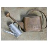 G - Garden Decor Collection: 2 Victorian Urns, Watering Cans, and Decorative Bracket