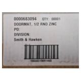 G - Smith & Hawken 30.5-Inch Zinc Half Round Metal Doormat Set