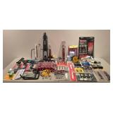 G - Large Assortment of Utility Knives, Precision Knife Sets, Tape Measures, Saw Blades, and Hand Tools